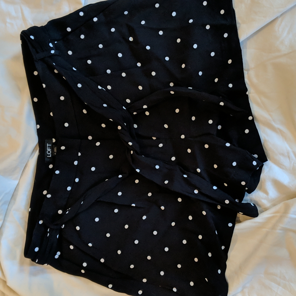 LOFT polka dot shorts